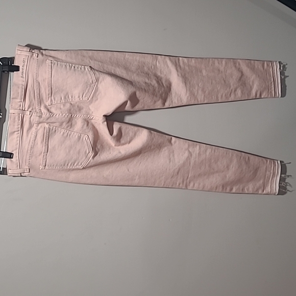 Current Elliott the stiletto sz 27 primrose pink raw released hem jeans WJ127 - Picture 6 of 7